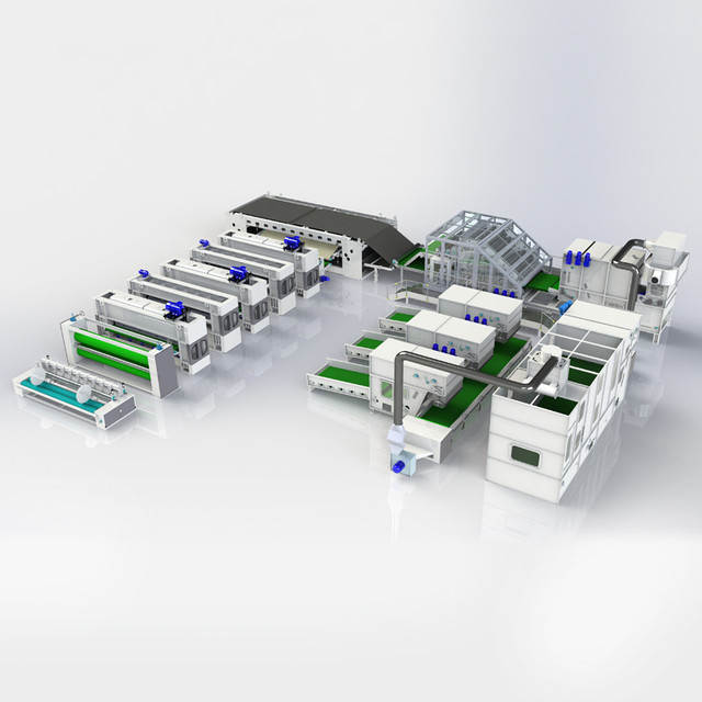 Short Fiber Geotextile Production Line by Needle Punching
