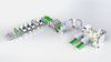 Needle-punching automotive interior production line