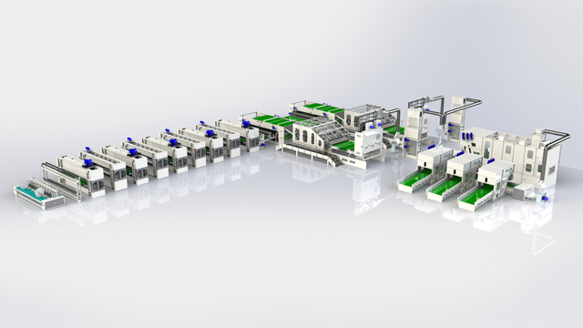 Needle-punched filtration material production line