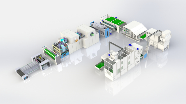Waste Fiber Needle Punched Felt Production Line