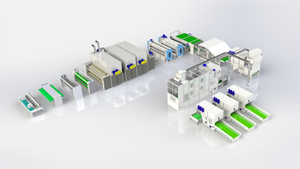 Non-adhesive cotton production line